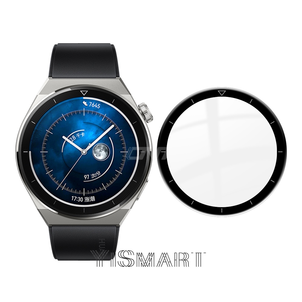 Kính Cường Lực Cong 3D Bảo Vệ Màn Hình Đồng Hồ Thông Minh Huawei GT 3 pro 43mm 46mm Huawei GT3 pro