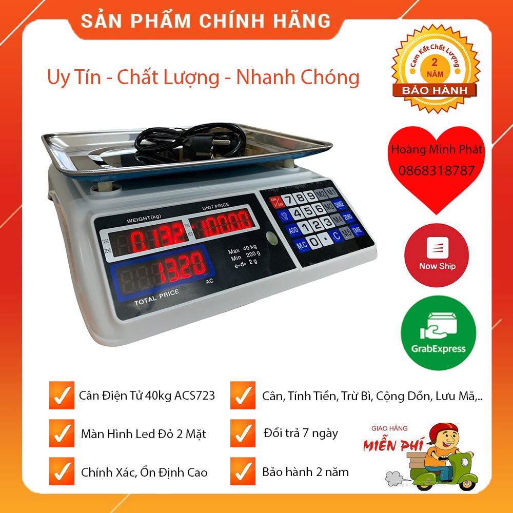 [ Free Ship ] Cân Điện Tử Nhật Bản JPA Tính Giá Tiền Hàng 30Kg/5g (cân tính giá). Màn Hình 2 Mặt. Bảo Hành 2 Năm