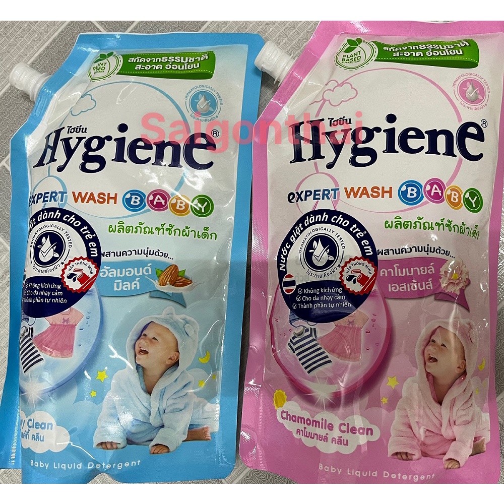 (SGT) Nước giặt dành cho trẻ em HYGIENE túi 600 ml có vòi- Thái Lan