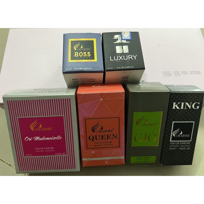 Nước hoa mini NAM và nữ VÀ SANG TRỌNG (5ML)-10ml