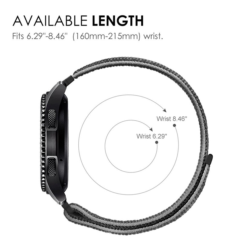 Dây đeo sợi nylon 20mm cho đồng hồ thông minh for Xiaomi Huami Amazfit Gts/GTS 3 2 2e 2Mini