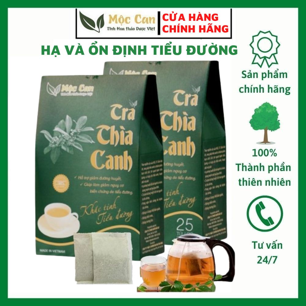 Trà Dây Thìa Canh Mộc Can,Trà Thảo Mộc Hạ Đường Huyết Ngăn Ngừa Các Biến Chứng Tiểu Đường Hộp 25 Túi Lọc