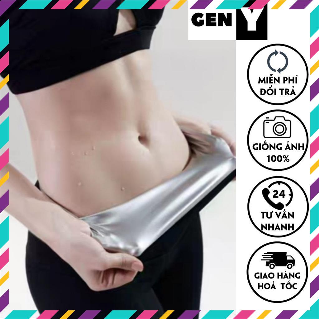 Quần giảm mỡ bụng geny_genz giúp làm nóng phần bụng khi mang, quần đùi giữ nhiệt đổ mồ hôi giảm mỡ bụng m46
