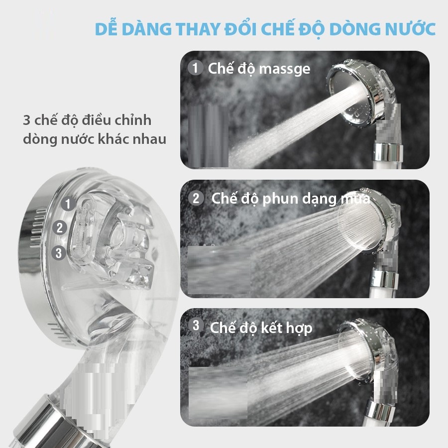 Bộ Vòi Sen Tắm Lọc Nước, Tăng Áp