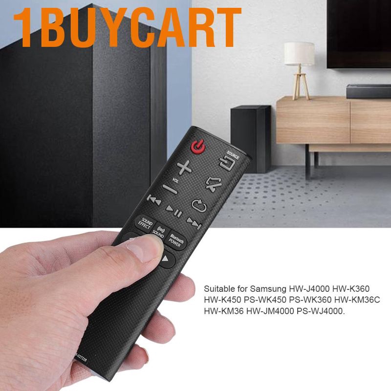 [1BUY]Điều Khiển Từ Xa Thay Thế Ah59-02733B Cho Loa Samsung Hw-J4000 Hw-K360 Hw-R450 Màu Đen