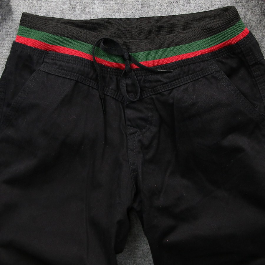 Quần short kaki nam đen lưng thun TS159 Tronshop | BigBuy360 - bigbuy360.vn