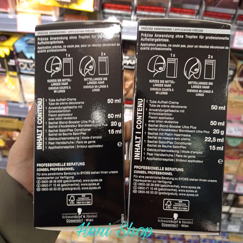 Tẩy Tóc Syoss Đức 13-0, 13-5 | BigBuy360 - bigbuy360.vn