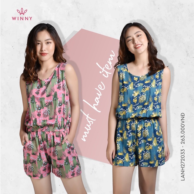 [WINNY - 272033] Bộ Jumpsuit Lanh