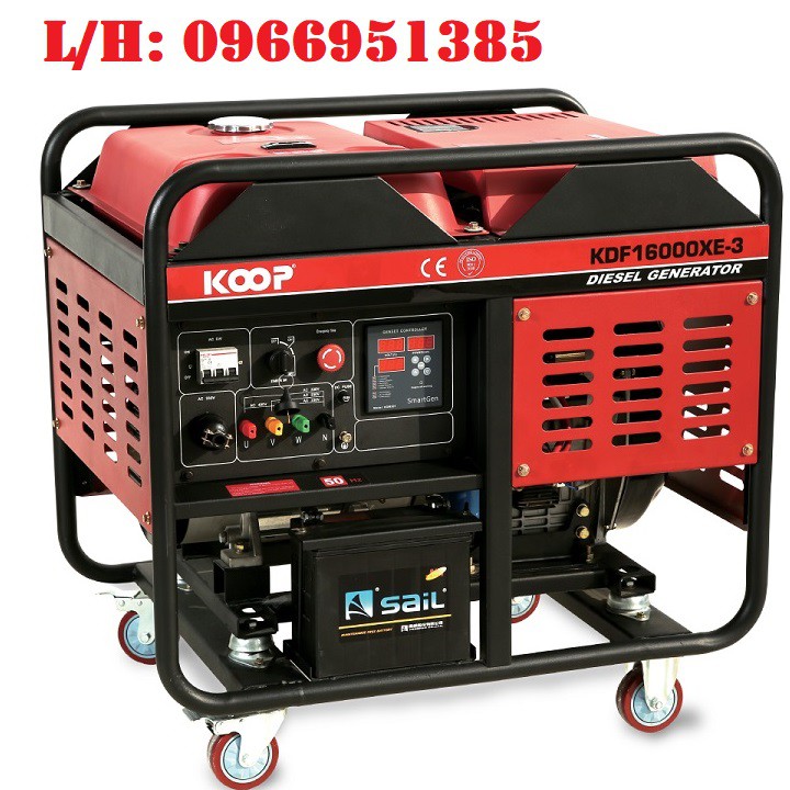 Máy Phát Điện Chạy Dầu 12Kw Koop KDF16000XE 3 Pha