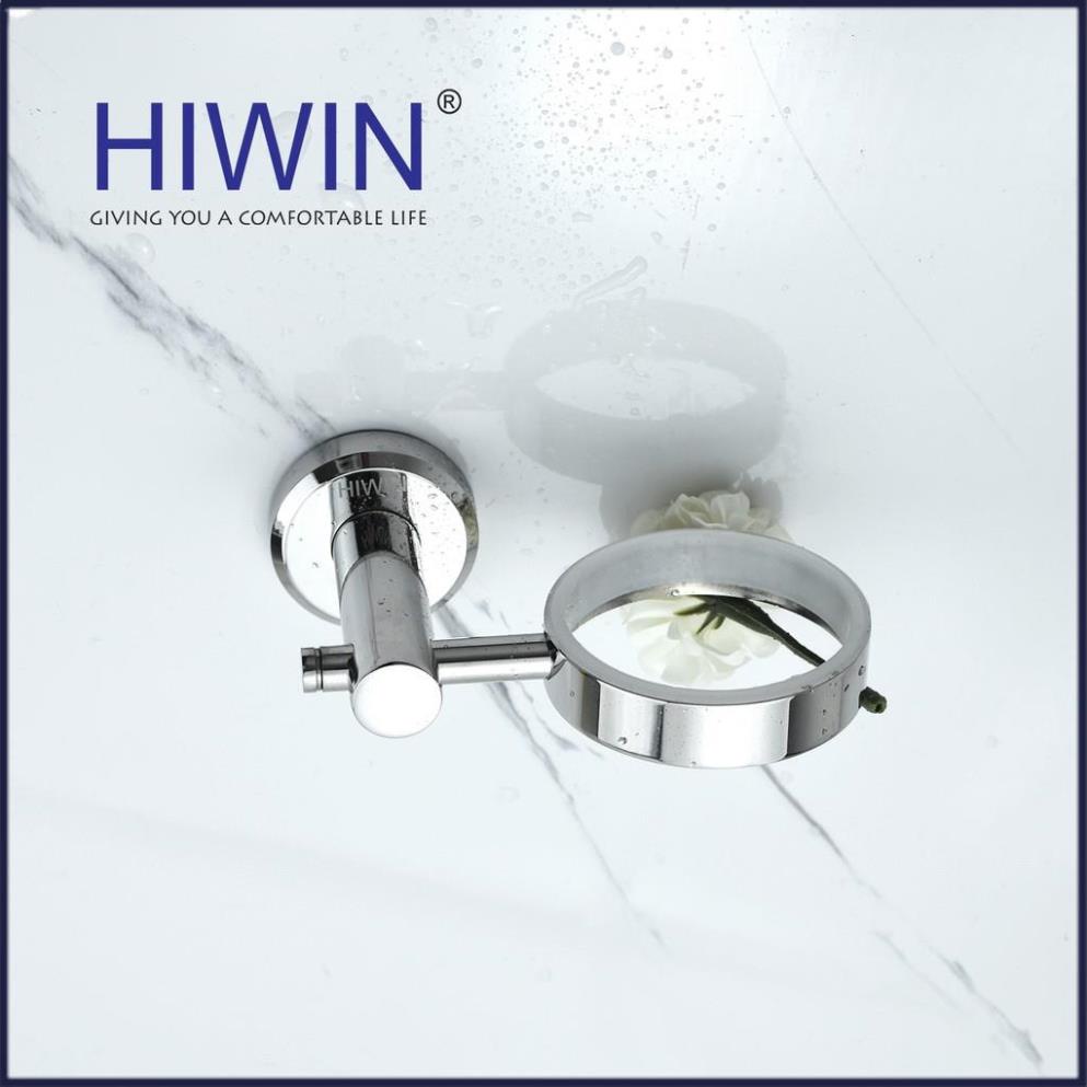 Kệ cốc đơn đựng bàn chải nhà tắm inox 304 mặt gương HIWIN Y-531