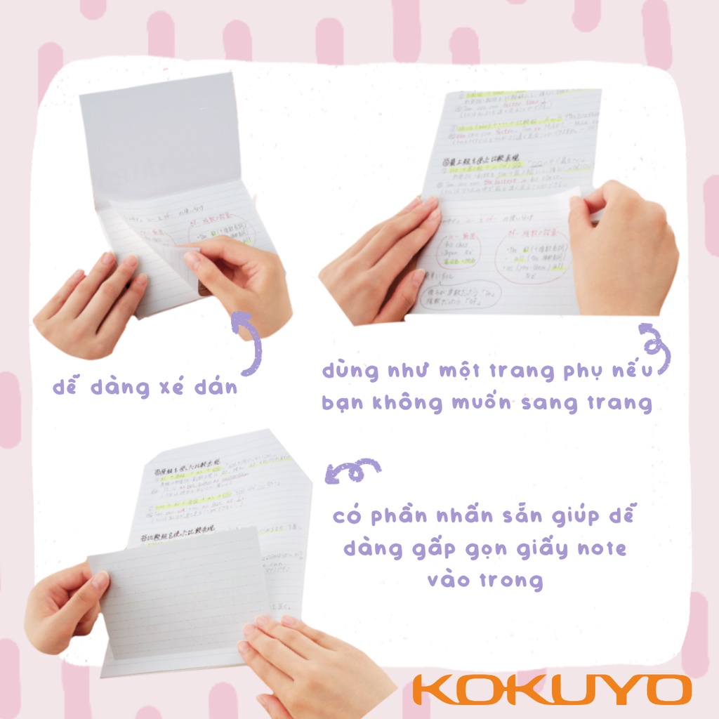 Giấy Ghi Chú Thông Minh Memo Note Kokuyo