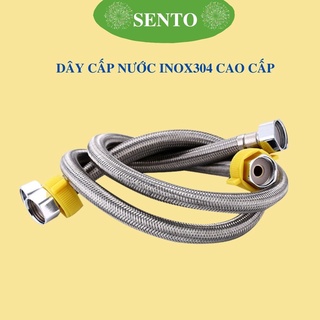 ( XẢ KHO) COMBO 2 Dây Cấp Nước, Ống Nước Bồn Cầu Lavabo - Chậu Rửa Bát Nóng Lạnh Chất Liệu Inox 304 Chịu Nhiệ