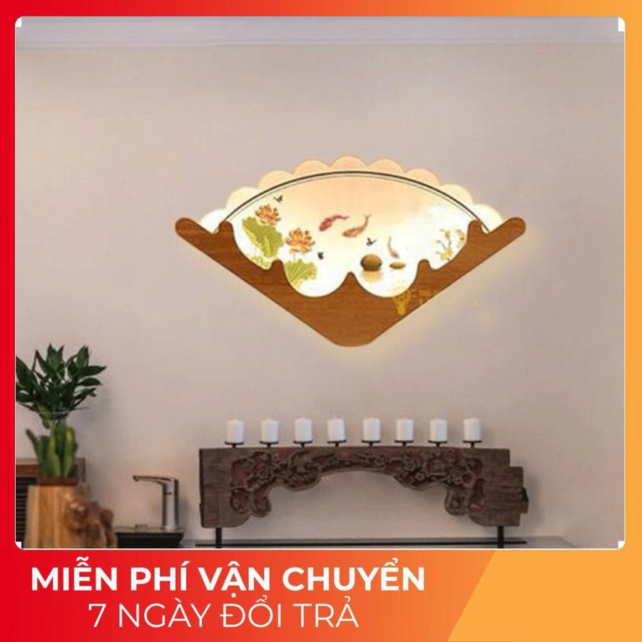 ( Bảo hành 12 tháng) Đèn led treo tường, đèn gắn tường hình quạt trang trí phòng khách, cầu thang hiện đại