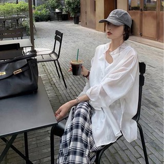 Áo sơ mi nữ xuyên thấu