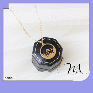 Dây chuyền nữ Titan không gỉ mặt tròn hình núi độc đáo - Măng’s House DC85