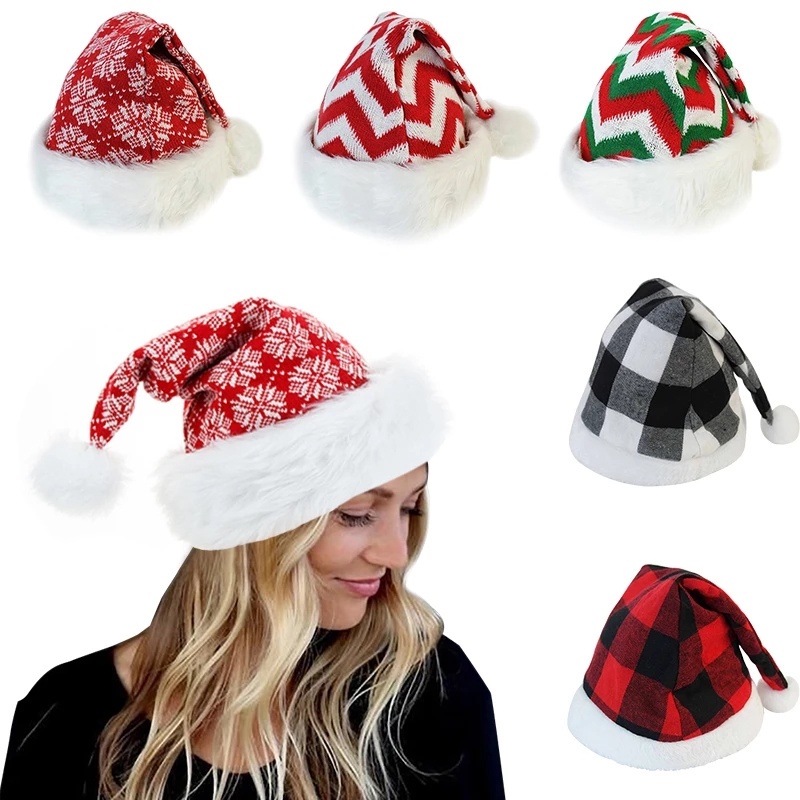 Mũ Ông Già Noel Thời Trang Cho Người Lớn / Trẻ Em