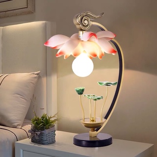 Đèn hoa sen để bàn/đèn ngủ bông sen/decor phòng