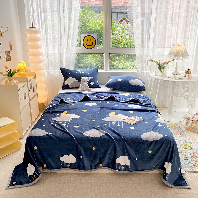 Chăn tuyết nhung sữa mỏng đắp điều hoà, mền nỉ siêu mềm mịn kích thước 2mx2m3 mẫu mới 2022