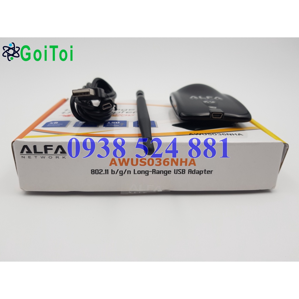 Card mạng Wifi Alfa AWUS036NHA AR9271 802.11n