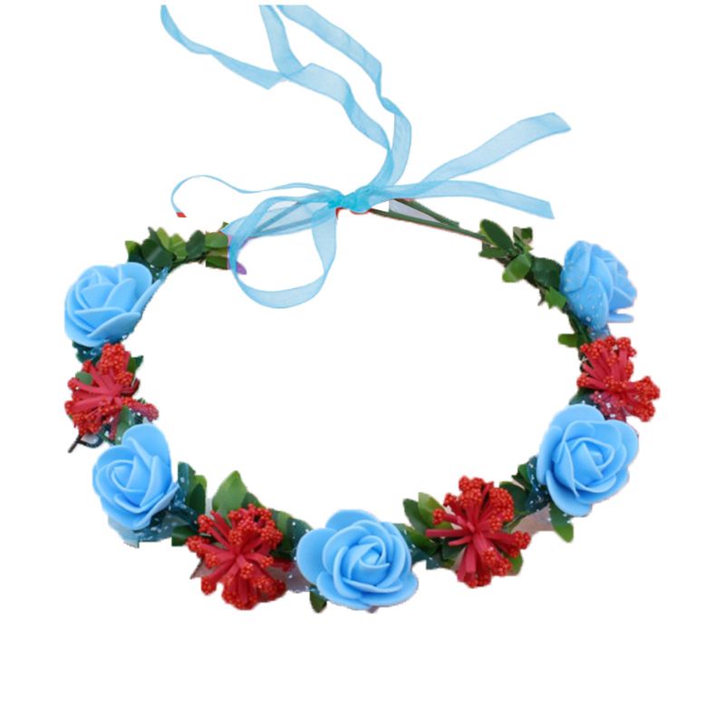 Băng Đô Hoa Thoáng Khí 6 Màu Sắc Tương Phản Phong Cách Bohemian Dành Cho Nữ YOUYO