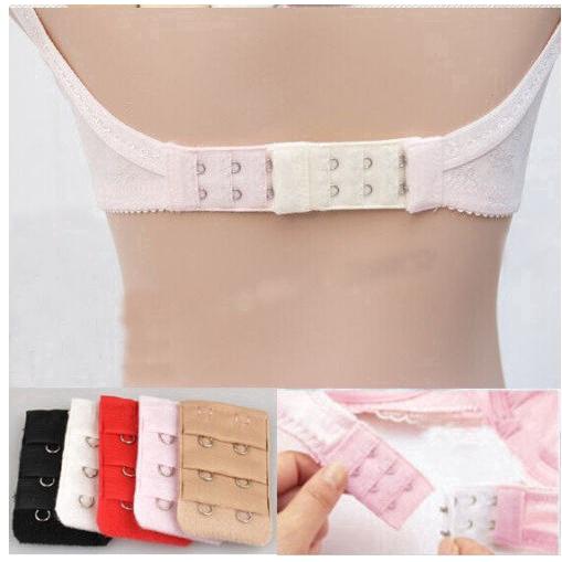 Aotuo cod 5pcs / set strap replacement bra with buckle 2 hook for women