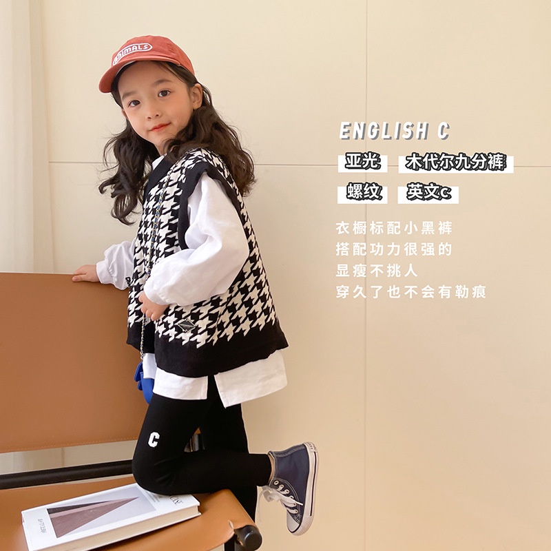 Quần Legging Mỏng Thời Trang Xuân Hè Phong Cách Hàn Quốc Dành Cho Bé Gái