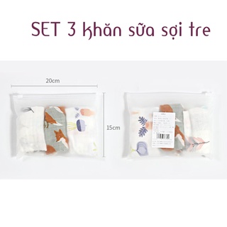 Set 3 khăn sữa sợi tre Muslin siêu mềm Aden & Anais