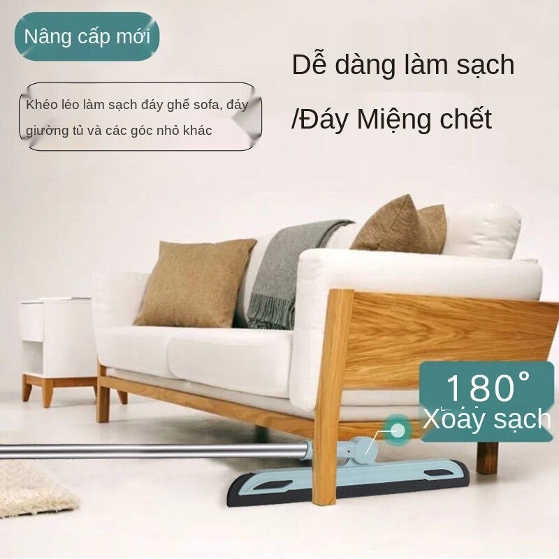 Bộ chổi và Ki hốt rác kèm cây gạt nước tiện lợi, gấp gọn thông minh, lắp ghép dễ dàng, Bộ chổi quét nhà tiện lợi