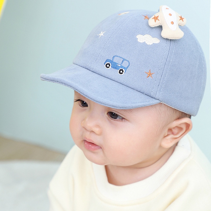 Nón lưỡi trai hình xe hơi máy bay dễ thương thời trang cho bé trai bé gái 3 đến 12 tháng