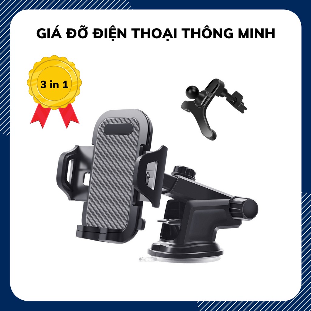 Giá Đỡ Điện Thoại Trên Ô Tô - Kẹp Điện Thoại Xe Hơi, Hàng Chính Hãng, Tiện Lợi Trên Mọi Hành Trình