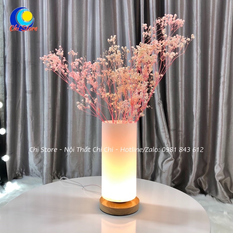 Đèn Ngủ Để Bàn Đế Gỗ Vàng Cao Cấp, Đèn Ngủ Gỗ Để Đầu Giường, Decor Trang Trí Hiện Đại