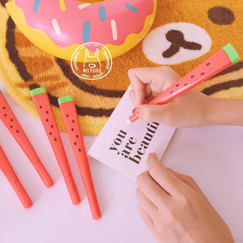 Bút Mực Gel Cỡ Ngòi 0.5Mm Hình Dưa Hấu Dễ Thương