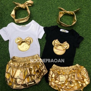 Set body mickey cho bé gái