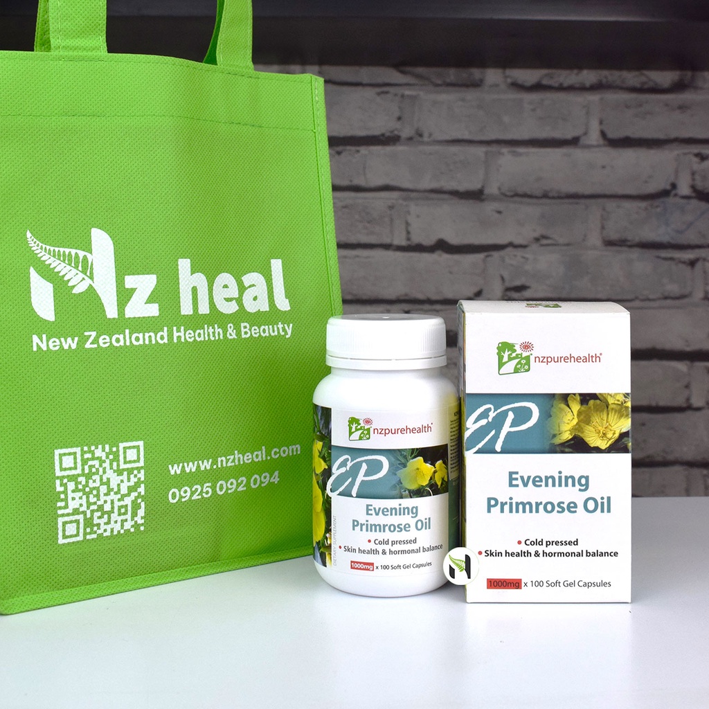 [Hỏa tốc] Viên uống tinh dầu hoa anh thảo Evening Primrose Oil Nzpurehealth 100 viên