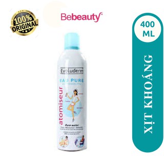 Nước xịt khoáng Evoluderm atomiseur eau pure 400ml - 0513753