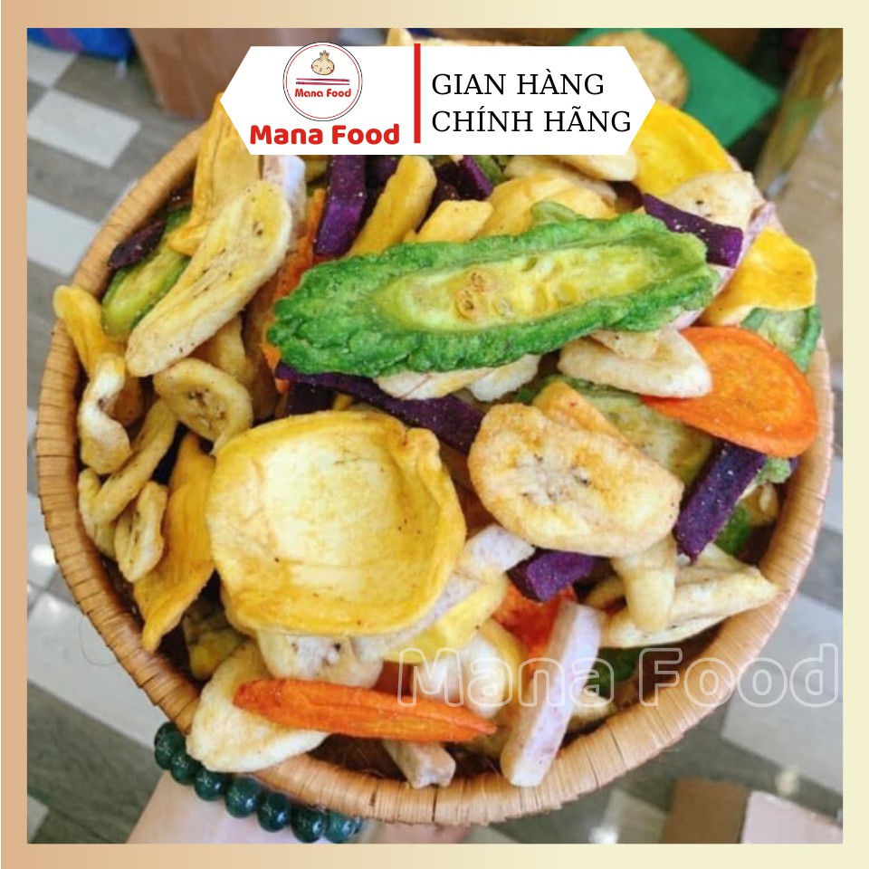 300G Thập Cẩm Sấy Đà Lạt Mana Food | Sấy mộc - Không đường - ATTP