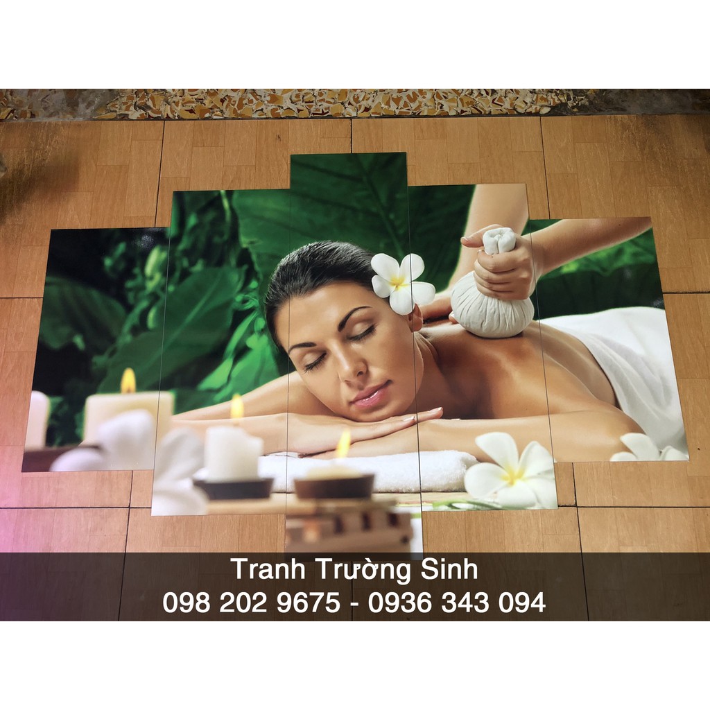 BỘ TRANH GHÉP 5 TẤM SPA THƯ GIÃN