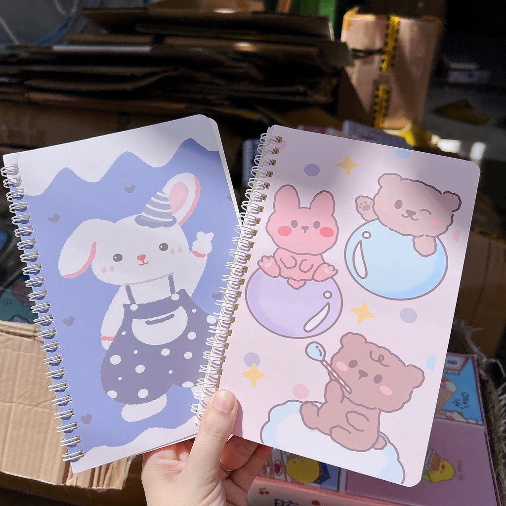 Sổ Lò Xo A5 120 Trang Nhiều Mẫu Dễ Thương - Giao Ngẫu Nhiên