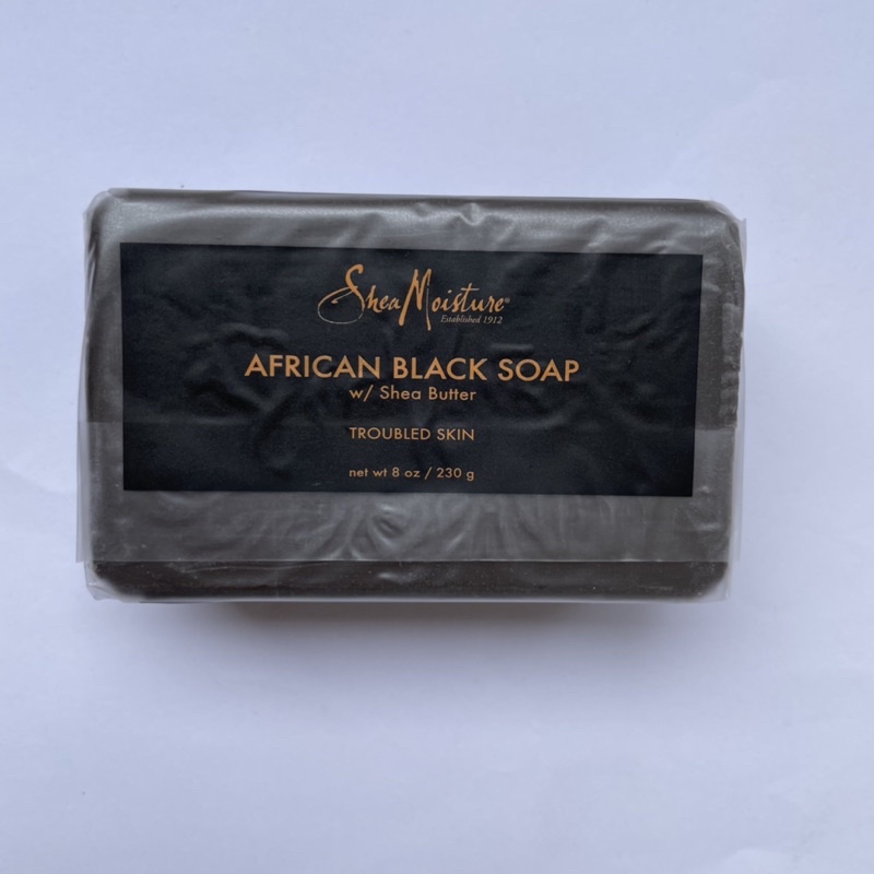 Xà bông/xà phòng đen giảm mụn lưng African Black Soap Shea Moisture 230g