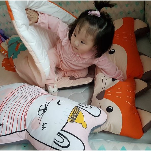 Gối ôm hình thú cưng Dream cho bé/ Gối tựa thú cưng Dream cho bé Bonitabebe nhập khẩu Hàn Quốc