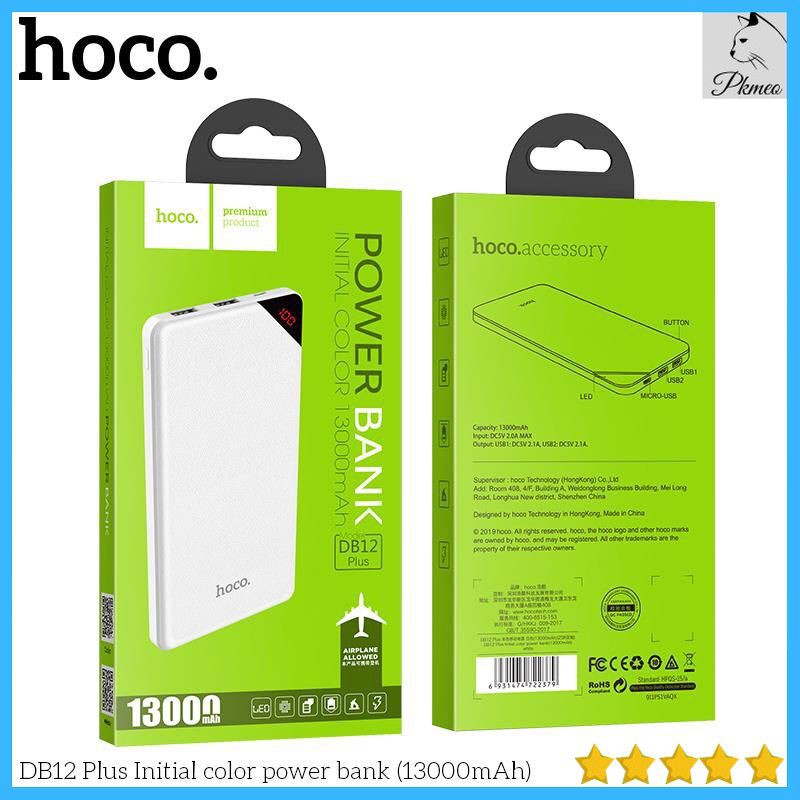 Sạc Dự Phòng Hoco DB12 Plus Cao Cấp 13000mAh Chính Hãng