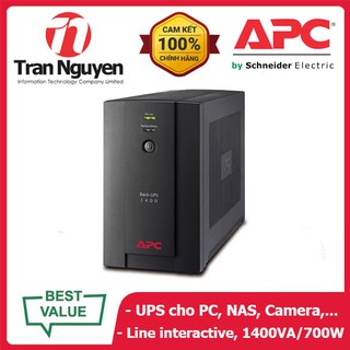 Bộ lưu điện APC BX1400U-MS (1400VA) / BX1600MI-MS (1600VA), Universal and IEC Sockets, Hàng Chính Hãng