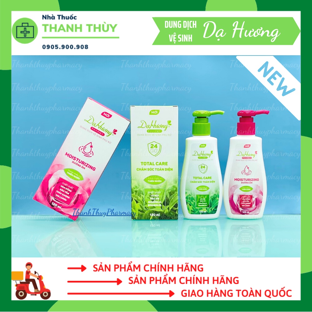 Dung Dịch Vệ Sinh Dạ Hương  Total Care Chăm Sóc Toàn Diện [Chai 120ml] Bảo Vệ Tự Nhiên, Chăm Sóc Dịu Nhẹ