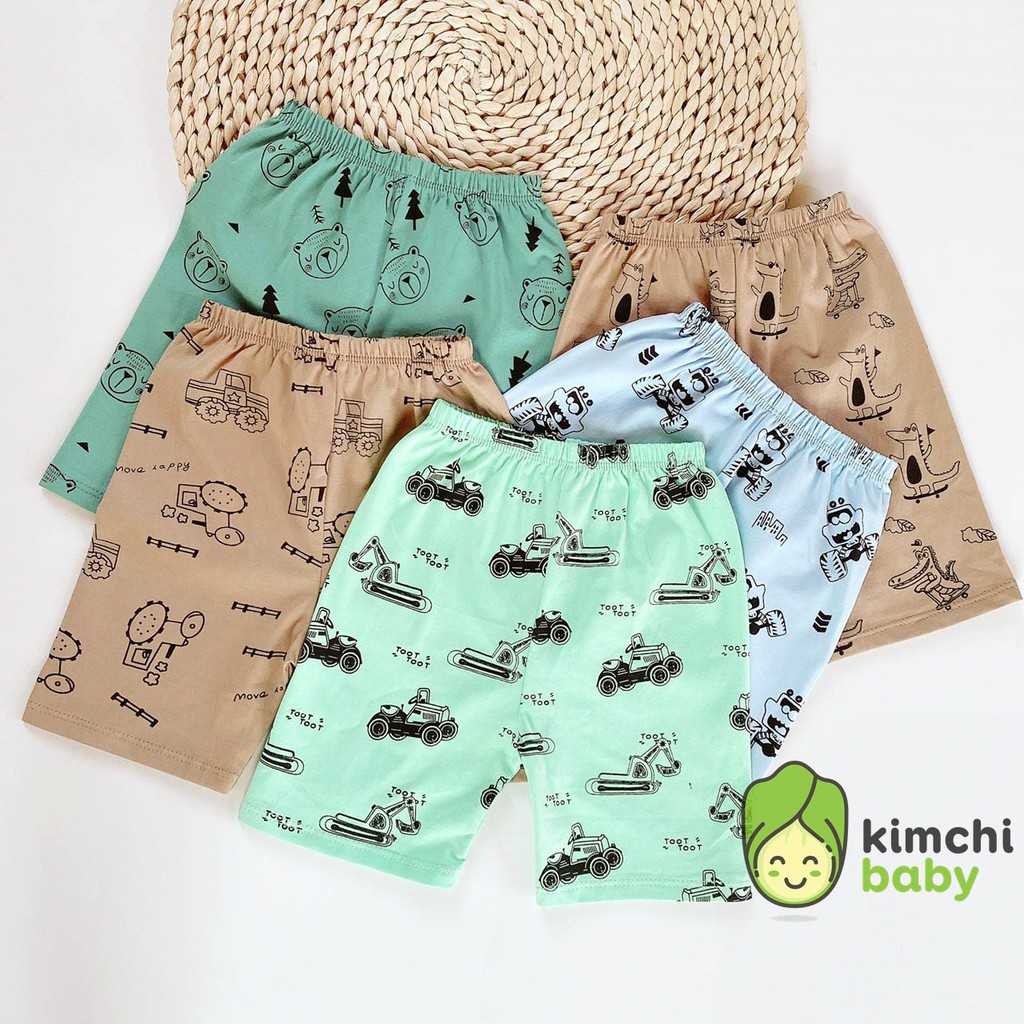 Đồ Bộ Bé Trai Minky Mom Vải Cotton 100% Họa Tiết Phương Tiện Giao Thông, Bộ Cộc Tay Cho Bé Mặc Nhà Mùa Hè MKM2104