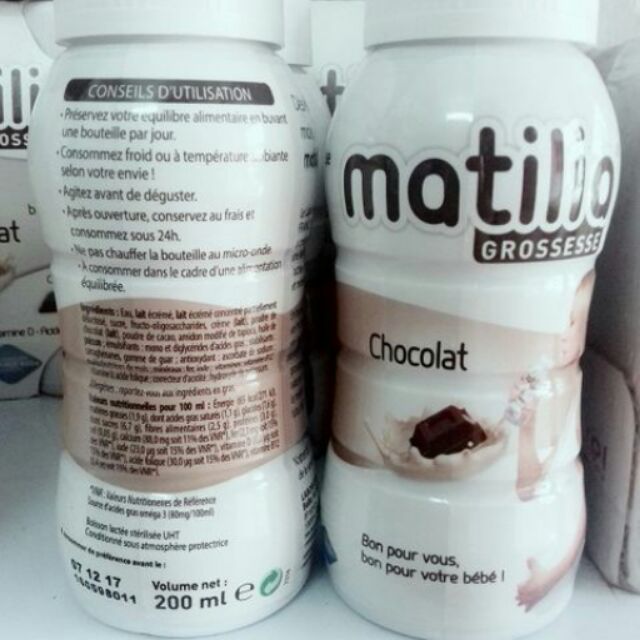 Sữa bầu matilia 200ml (đủ vị)