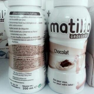 Sữa bầu matilia 200ml (đủ vị)