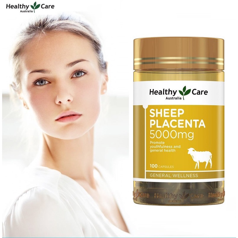 [ Hàng Chính Hãng Úc ] Nhau thai cừu Healthy care sheep placenta 5000mg 100 viên