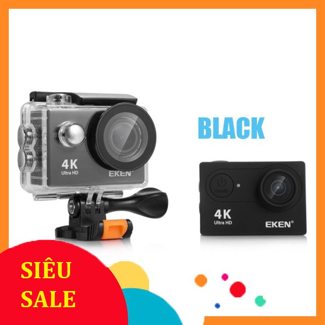 [SiêuRẻ] Camera hành trình 4K wifi Eken H9R có remote version mới nhất 8.1 tặng kèm kính lọc đỏ và pin siêu khủng 135