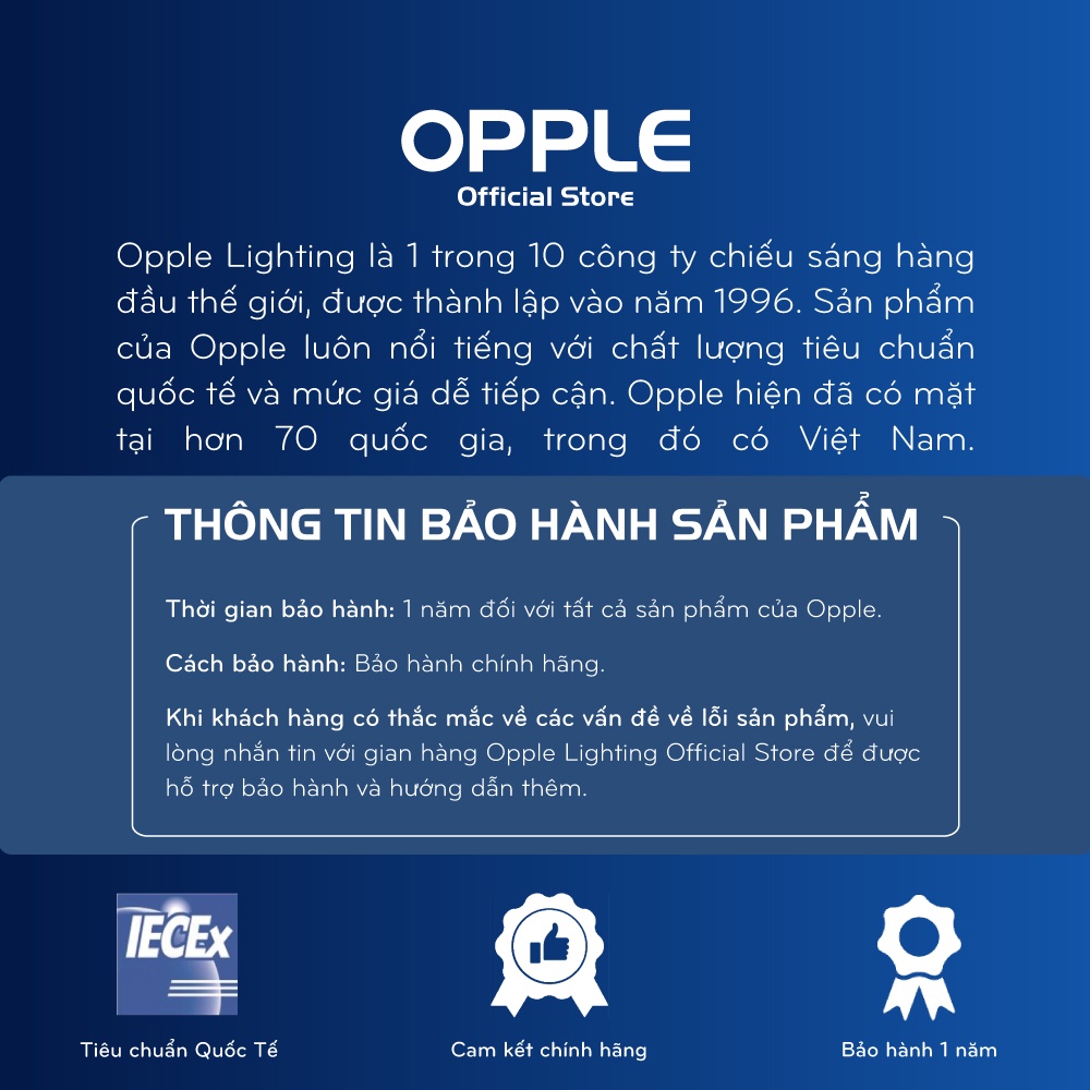 Bộ Đèn LED OPPLE Âm Trần Siêu Mỏng EcoMax III - Hiệu Suất Sáng Cao, Thiết Kế Mỏng Đẹp Mắt