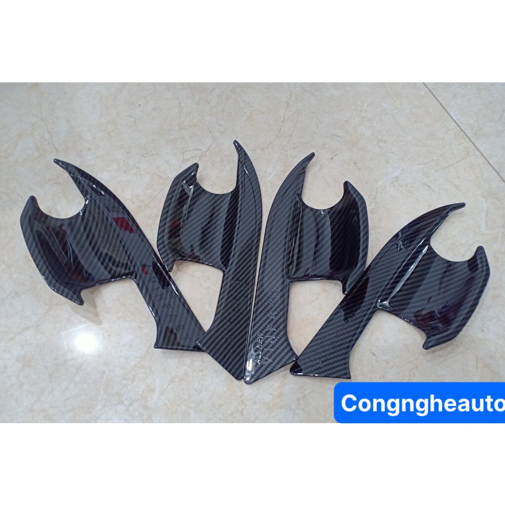 Ốp Tay Và Hõm Cửa Carbon Xe Vinfast Lux A Cao Cấp